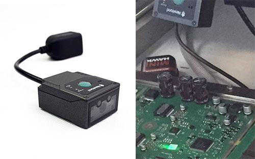 生產流水線上的掃碼設備為生產提供管理便捷